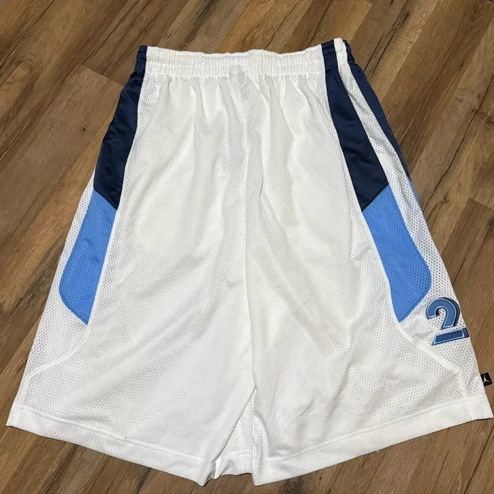 2006 Air Jordan 23 Mesh UNC Blue White Vintage 214564-101 Y2K Baggy Shorts